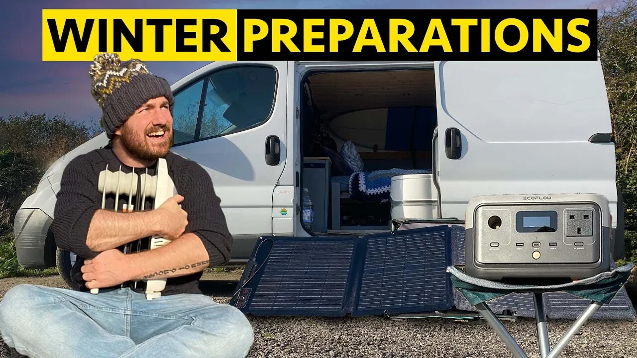 Preparing my camper van for winter with the EcoFlow River 2