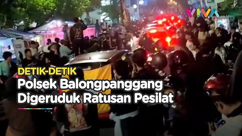 RUSUH! Polsek Balongpanggang Digeruduk Ratusan Pesilat