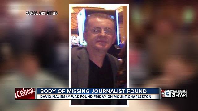 Sportswriter David Malinsky found dead on Mount Charleston