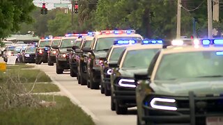 PROCESSION VIDEO: FHP trooper killed on I-95 in Martin County