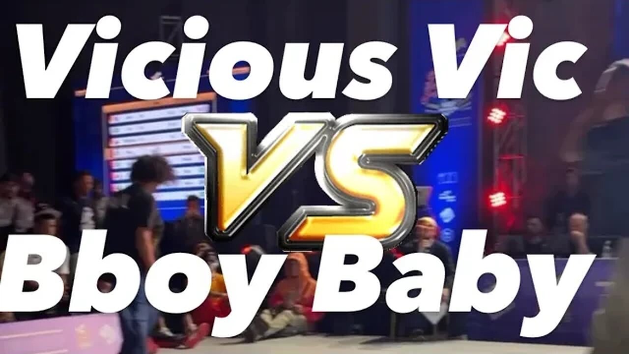 Bboy Vicious Vic vs Bboy Baby (Brazil) top 32 pan American championships 2023 Chile