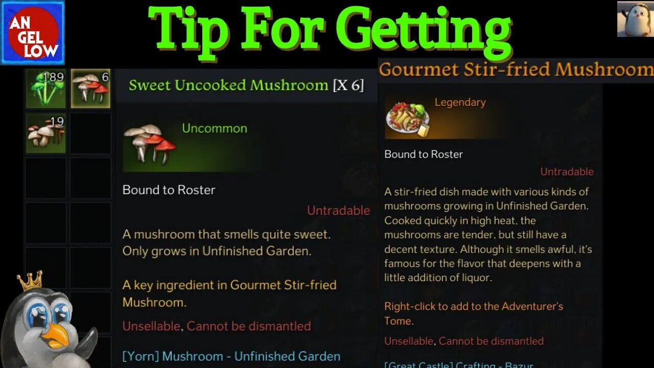 Tip to get Sweet Mushrooms for Gourmet Stir Fried Mushroom Dish in Yorn!