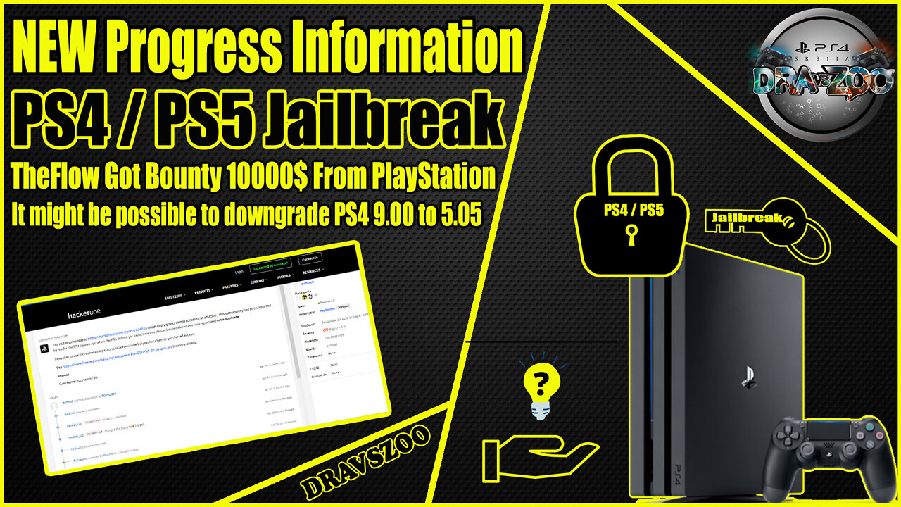 PS5/PS4 News Update: New 10K Bug Bounty Report from TheFlow | Downgrade PS4 9.00 to 5.05 Information