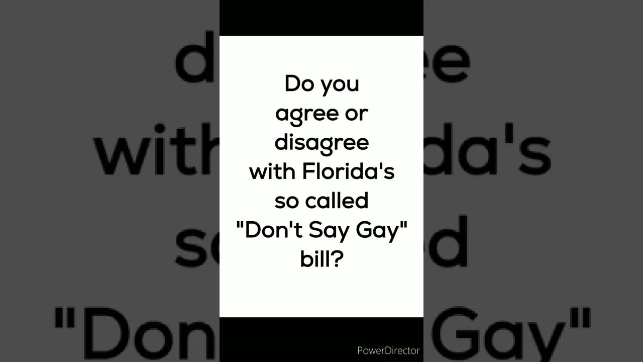 Do you agree or disagree?