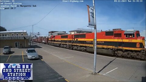 SB Herzog Ballast at Bellevue, IA on April 11, 2023