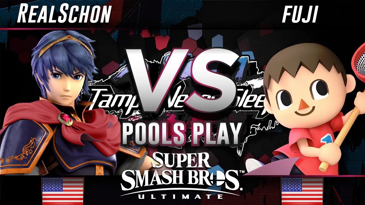 Realschon (Marth/Meta Knight) vs. Fuji (Villager) - Ultimate Pools - TNS8