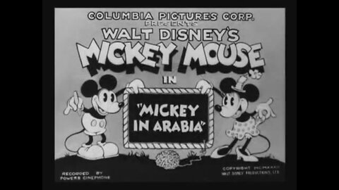 "Mickey in Arabia" (1932 Original Black & White Cartoon)