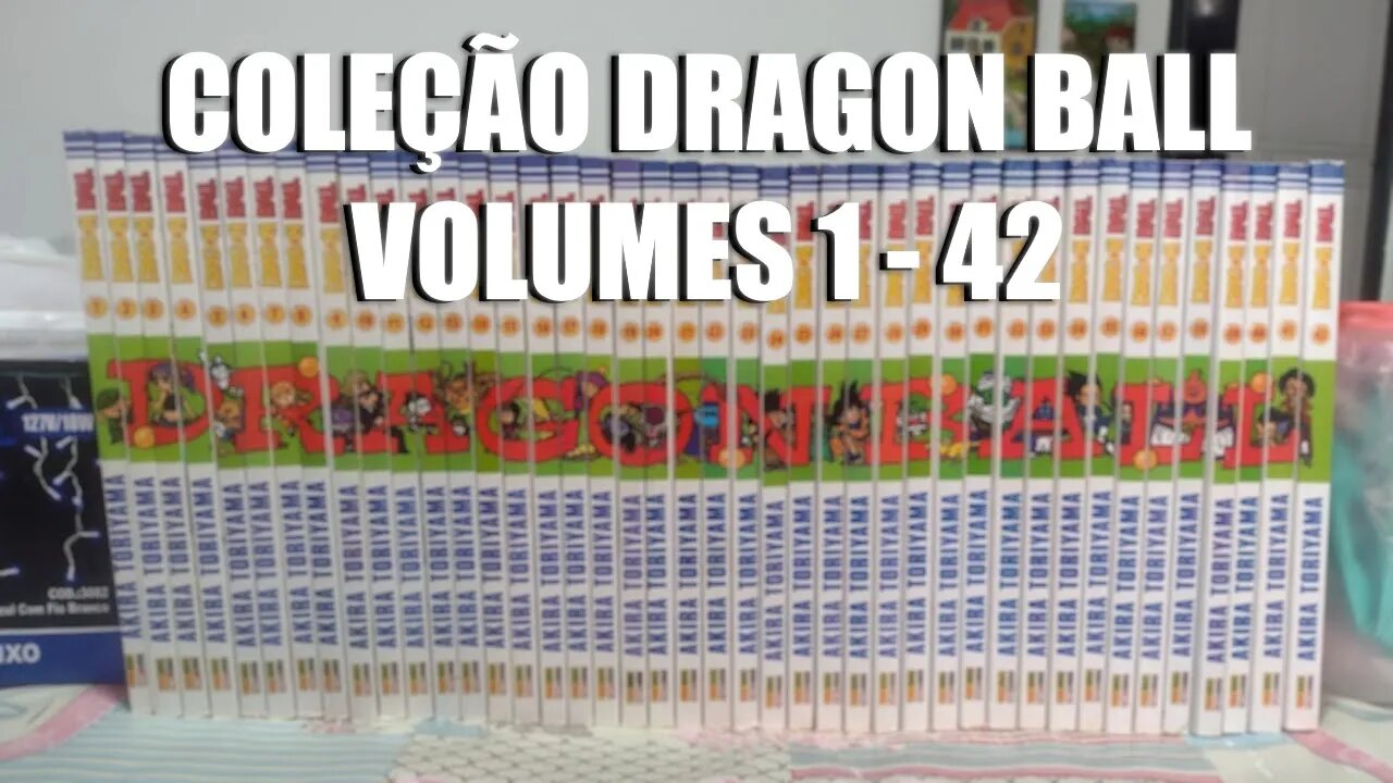 GANHEI A COLEÇÃO COMPLETA DO MANGÁ DE DRAGON BALL! Volume 1 - 42