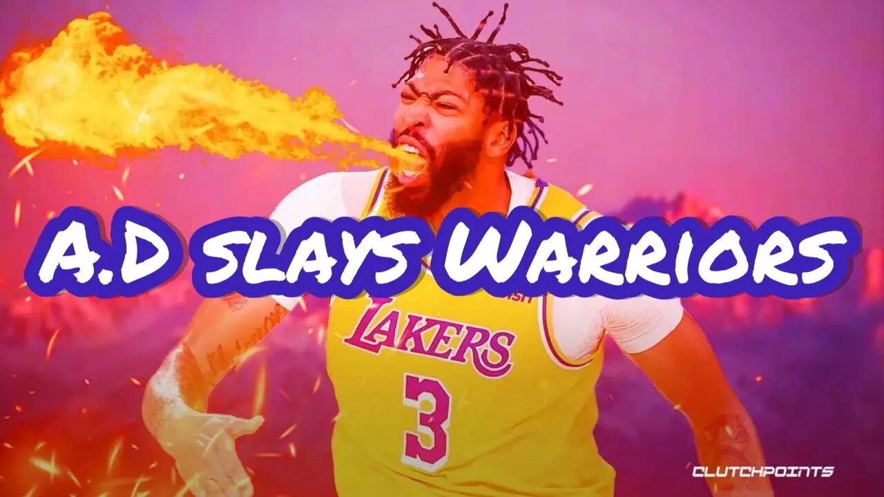 Anthony Davis Slays Warriors Again