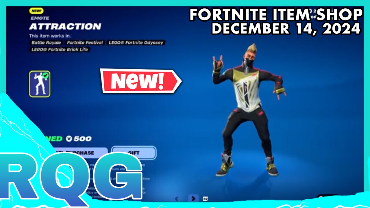 "NEW" ATTRACTION ICON EMOTE IS HERE+CHRISTMAS SKINS! FORTNITE ITEM SHOP (December 14, 2024)