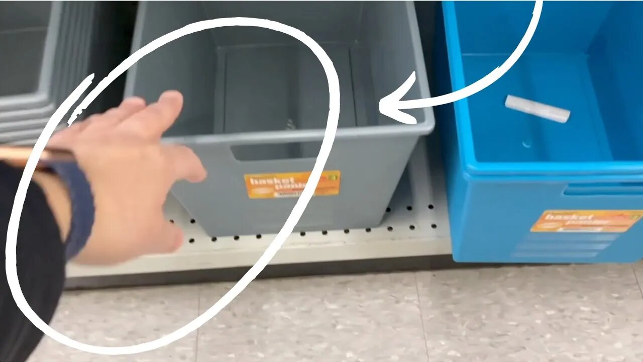 Grab a cheap Walmart bin - this is GENIUS!