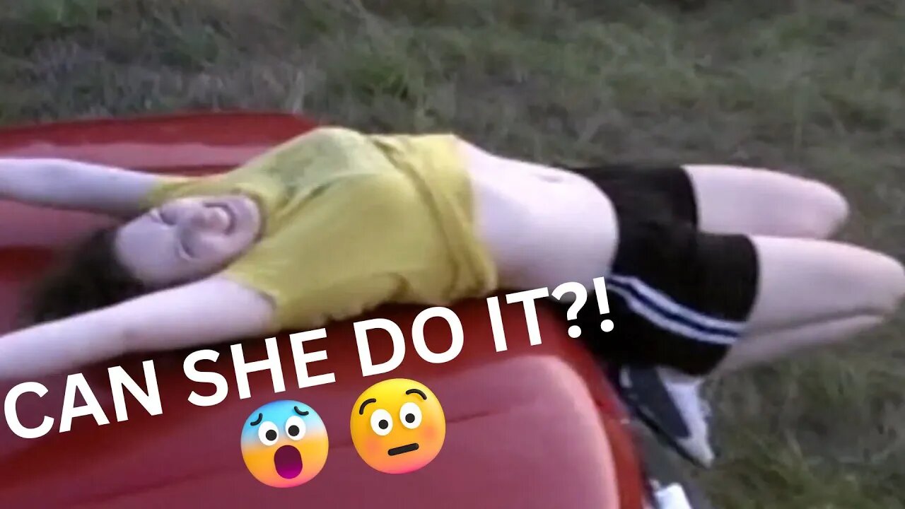 Stuntwoman attempting the stunt from Quentin Tarantino's "Death Proof"