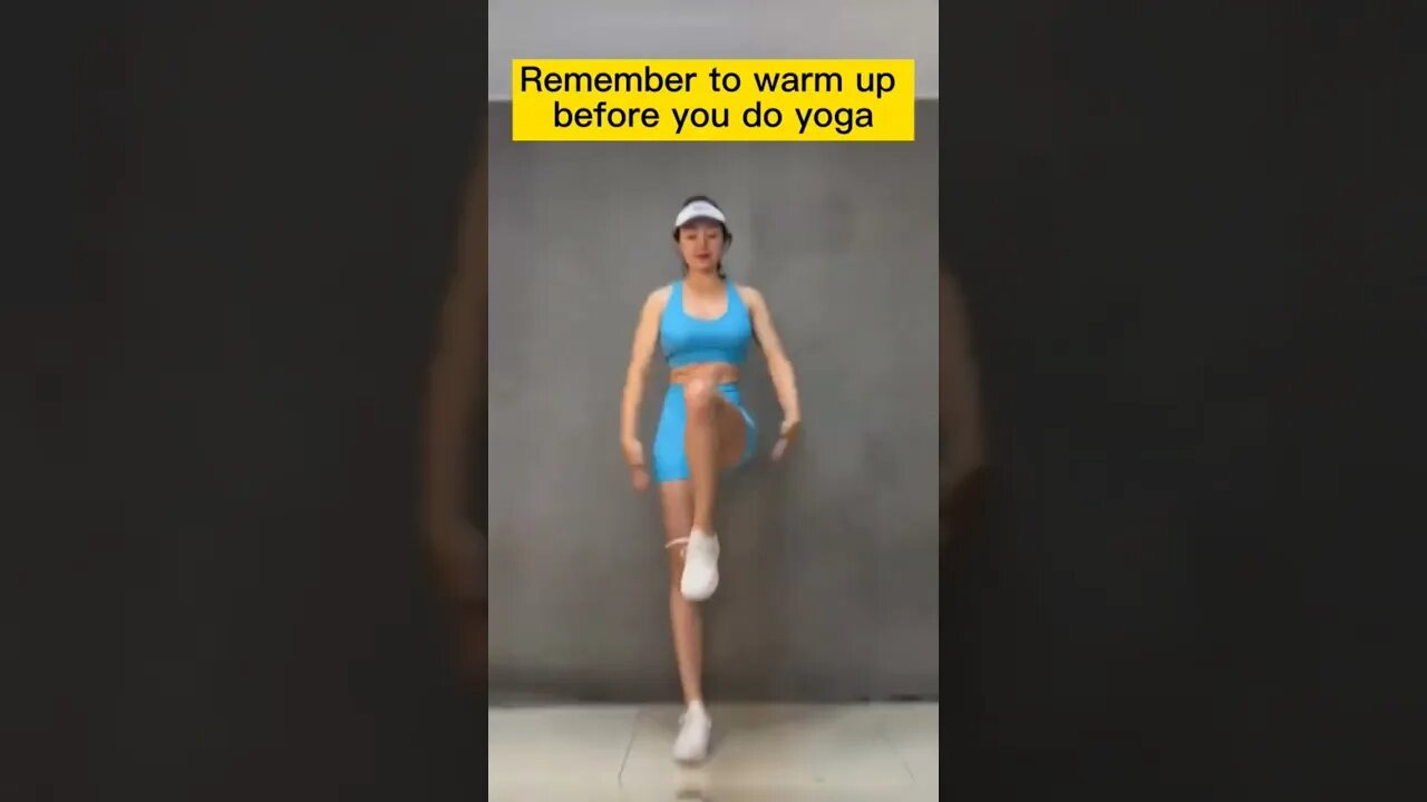 Remember to warm up before you do yoga #fatburnerworkout #shorts #weightloss #exerciseathome #yoga