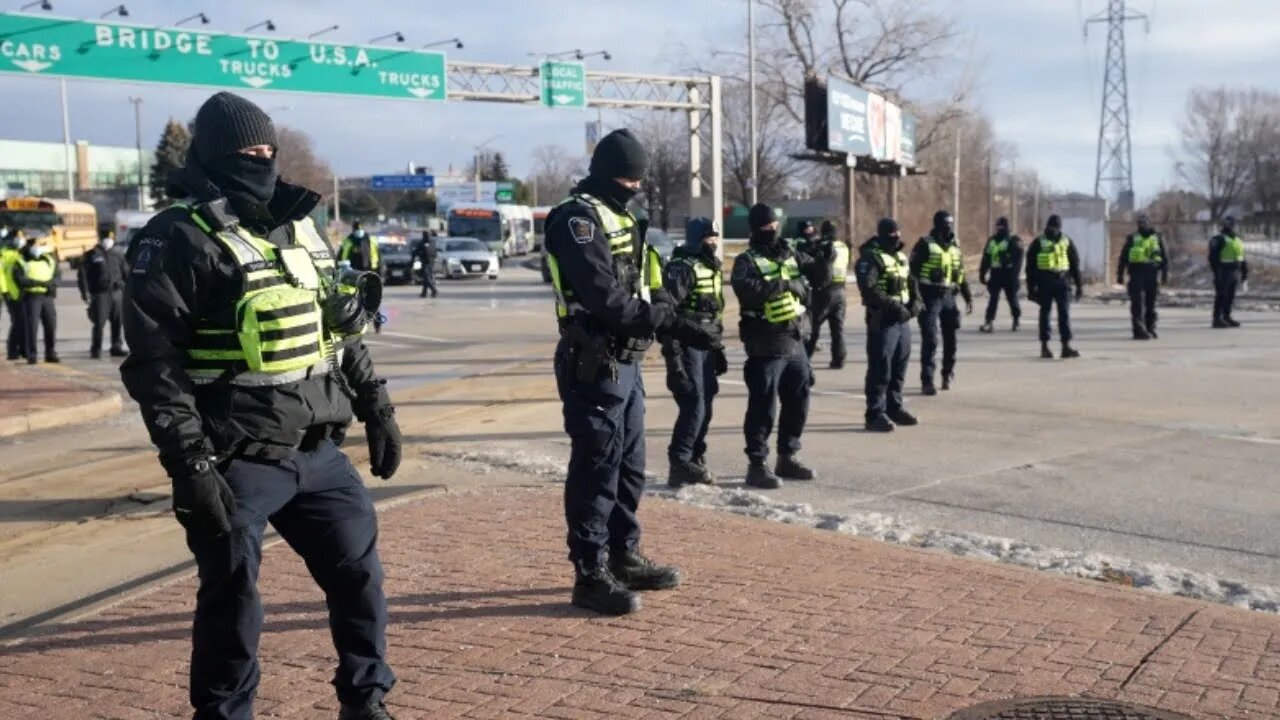 🚔Police 🚔 On StandBy At 🇨🇦 Ambassador Bridge 🇨🇦 (Hold The Line)