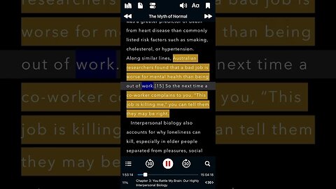 “A job you HATE🤬 will ☠️ you!” –Gabor Maté, “The Myth of Normal”