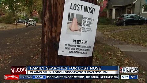 Family searching for large nose