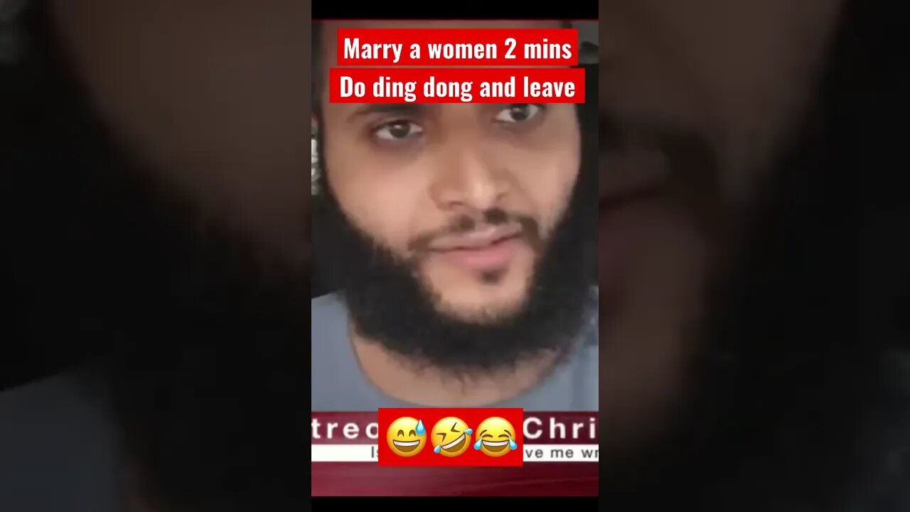 Marry a women 2 mins do ding dong and leave