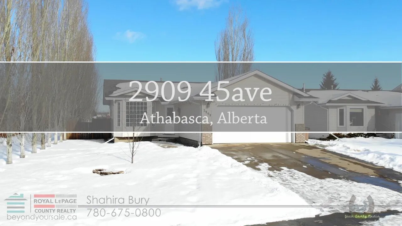 2909 45 Ave Athabasca Alberta Real Estate