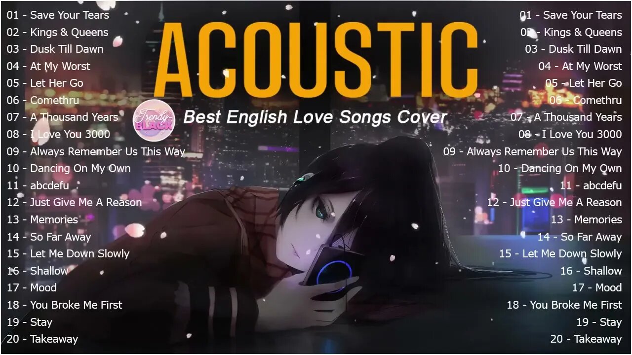 Beautiful English Acoustic Love Songs Playlist 2023 ❤️ Soft Acoustic Cover Of Popular Love Songs