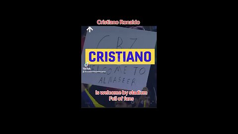 Cristiano Ronaldo welcomed by thousands in a stadium