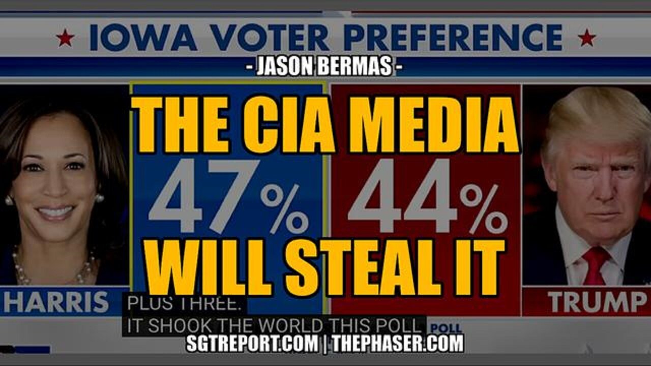 SGT REPORT: THE CIA WHORE MEDIA WILL HELP STEAL IT -- Jason Bermas