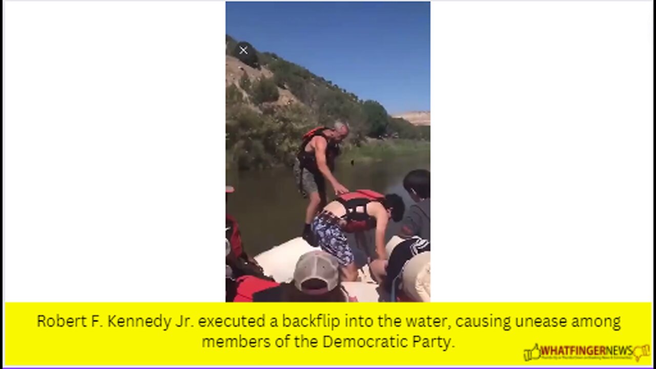 Robert F. Kennedy Jr. executed a backflip into the water, causing unease among members