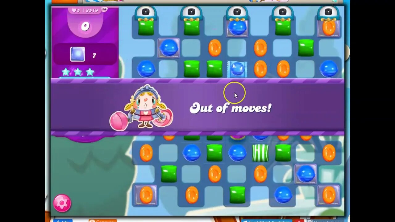 Candy Crush Level 3519 Talkthrough, 15 Moves 0 Boosters