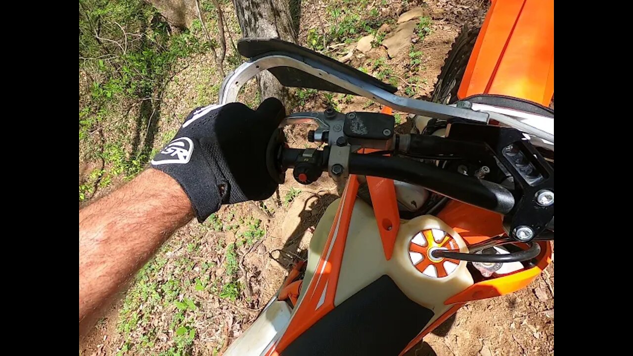 Steep Way Up The Backyard Mountain Trail on the KTM300