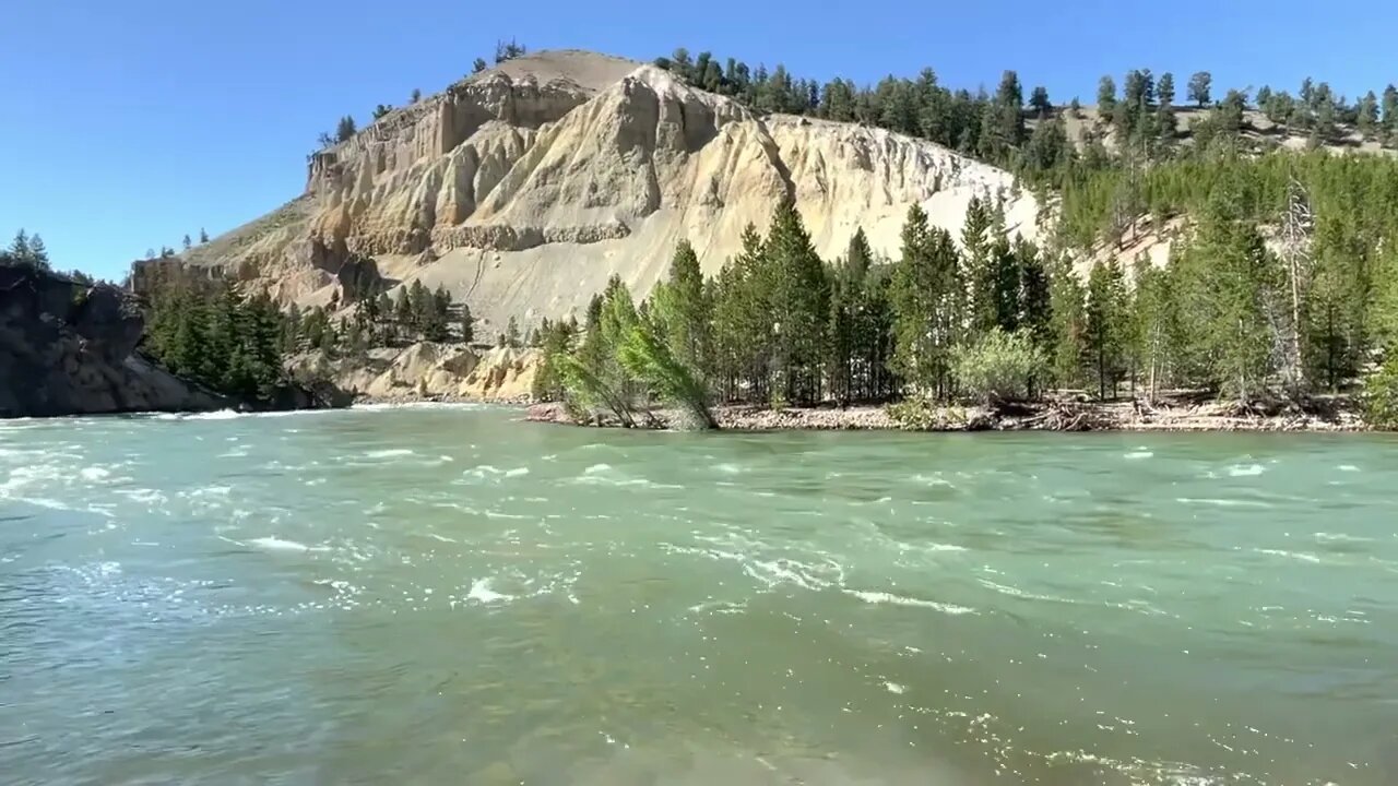 Flowing Yellowstone River