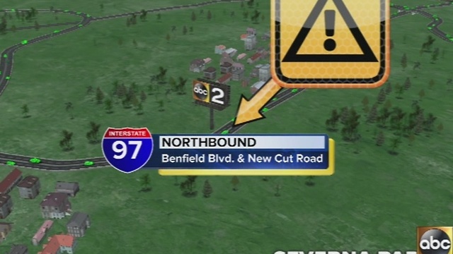 Deadly crash reported on northbound I-97 in Anne Arundel County