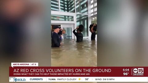 Local American Red Cross volunteer in Florida helping families devastated by Hurricane Ian