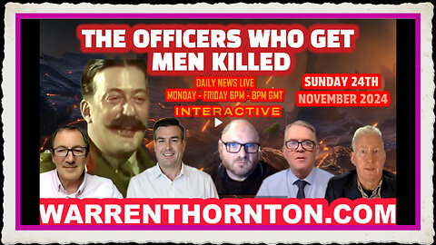 THE OFFICERS WHO GET MEN KILLED WITH WARREN THORNTON, PAUL BROOKER GUESTS