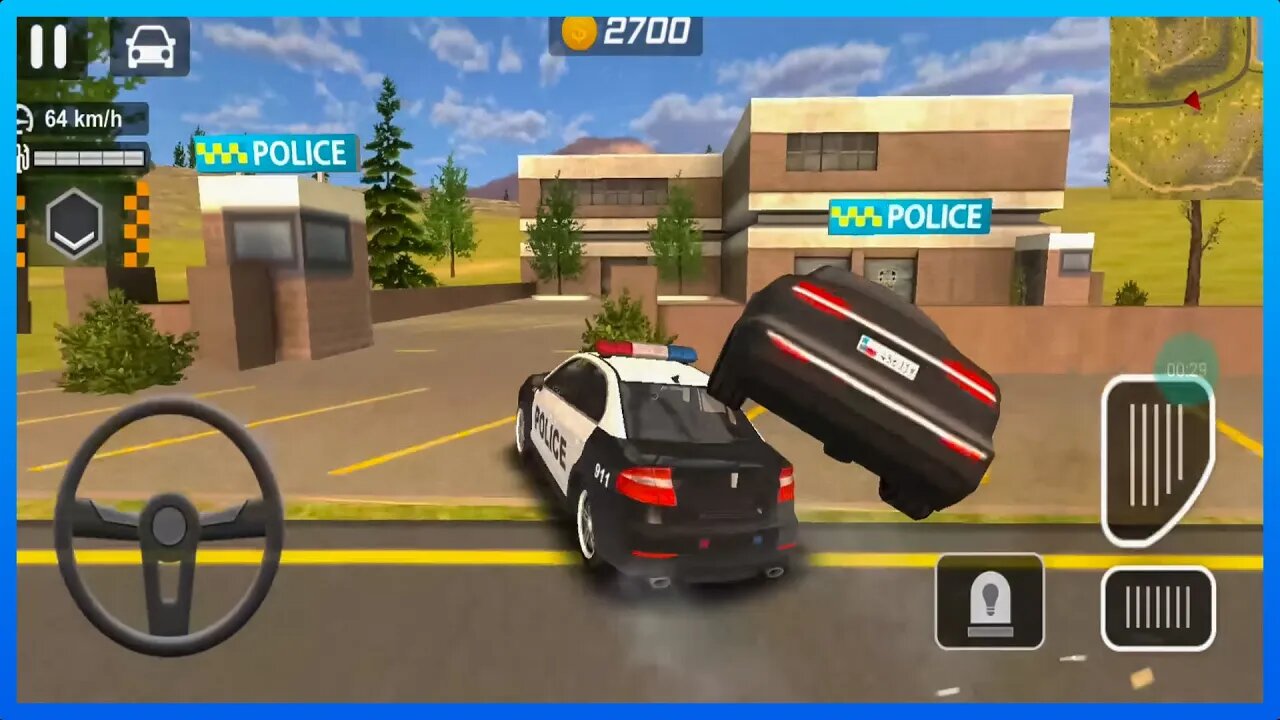 Police Car Chase Cop Simulator 2022 police chase, randomly crash #08