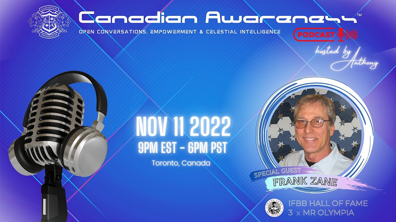 CANADIAN AWARENESS™ Podcast - IFBB Hall Of Fame Frank Zane