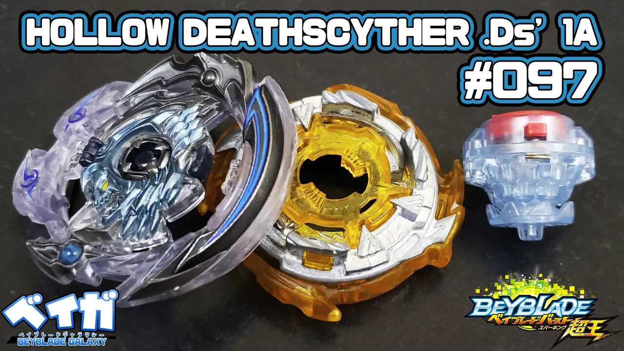 Testando combos 097 - HOLLOW DEATHSCYTHER .Ds' 1A vs meu 3on3 - Beyblade Burst ベイブレードバースト