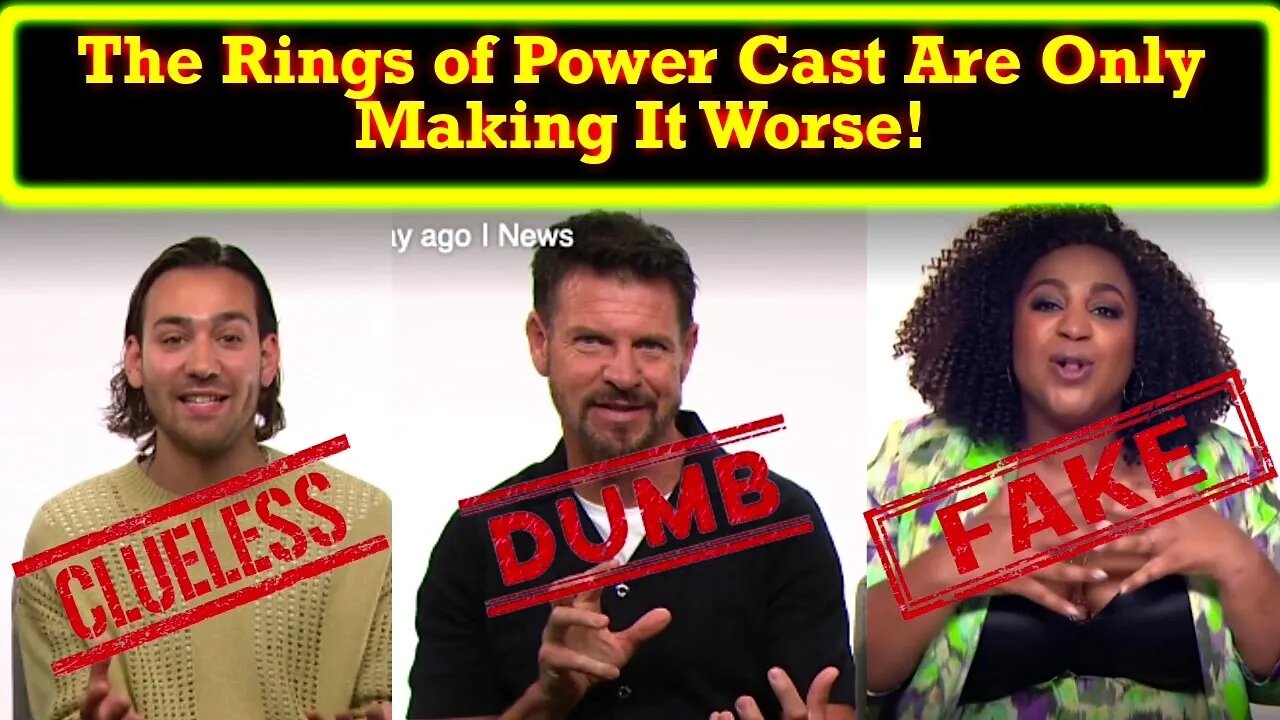 The Rings of Power Marketing Continues To Spiral Out of Control! Do These Actors Hear Themselves?