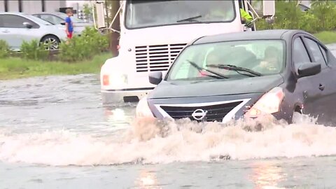 Sunday rain leaving streets flooded throughout Cape Coral