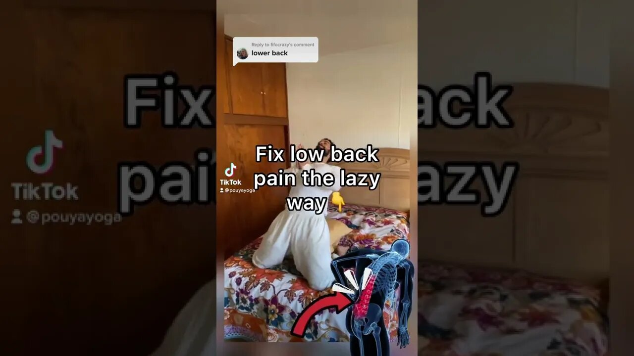 Fix low back pain the lazy way