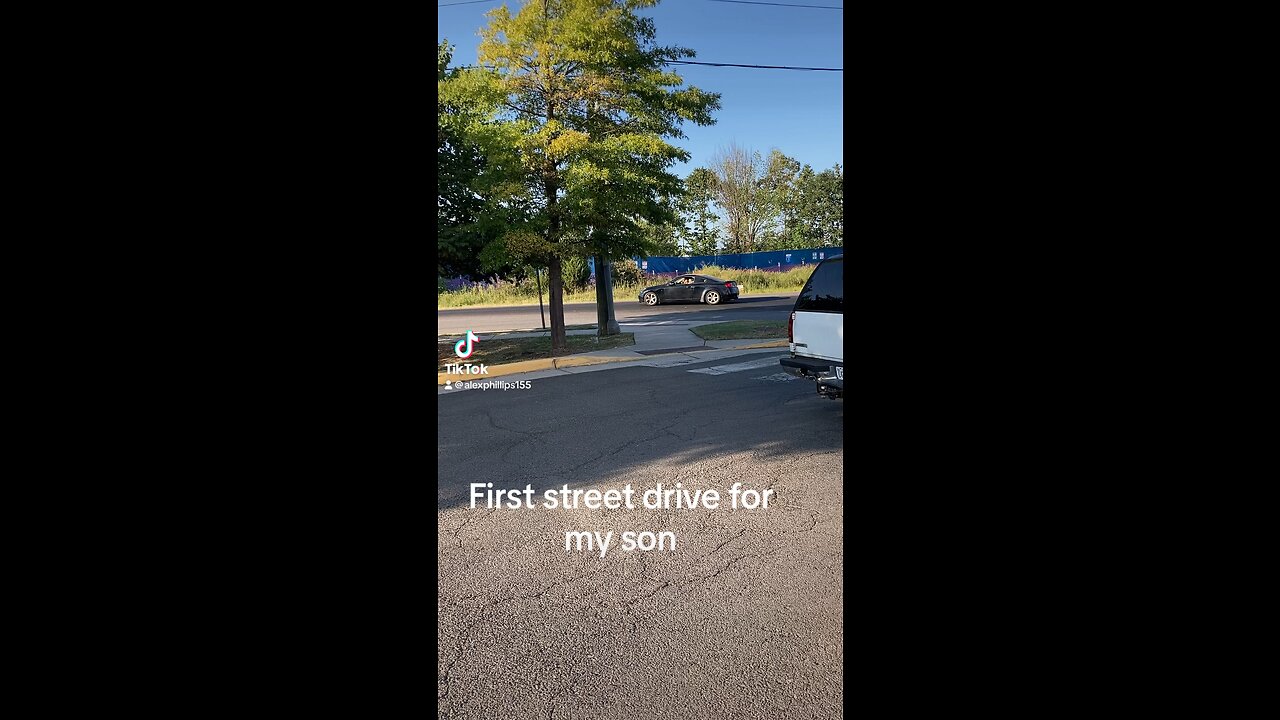 Sons first time driving it in the street