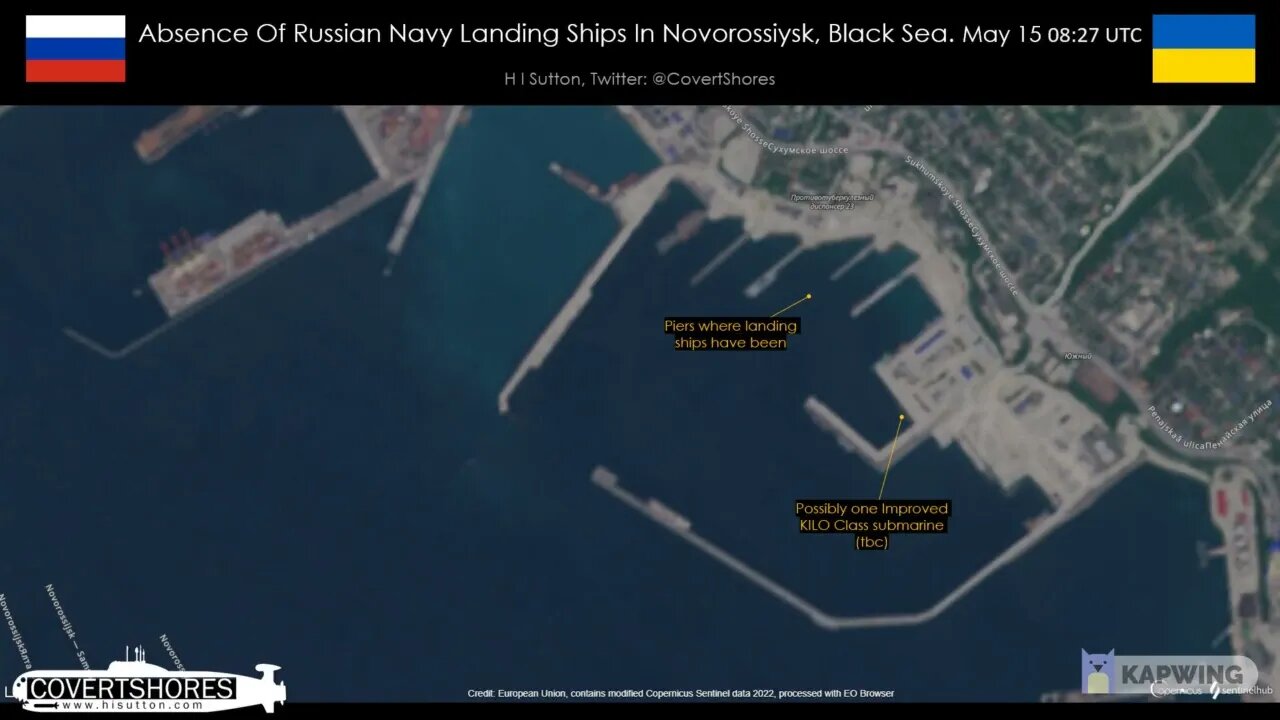 Novorossiysk Naval Base - Movement of Russian Landing Ships