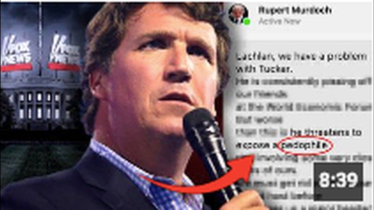 Tucker Carlson Was About To Expose Elite Pedophile Ring Before Being Ousted