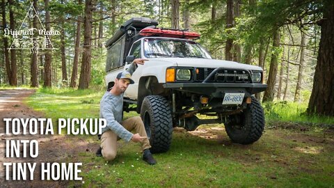 Living in the Back of a Built out Toyota Pickup. | Truck designed to go off road.