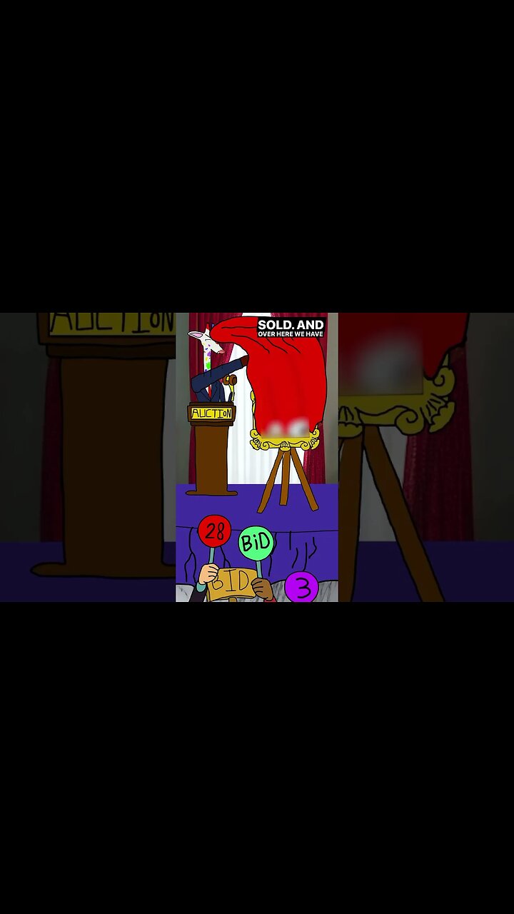 MODERN ART AUCTIONS #viral #shorts #animation