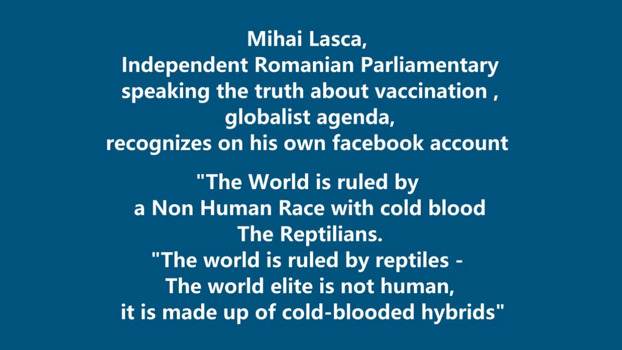 Mihai Lasca, Independent Romanian Parliamentary speaking out the truth