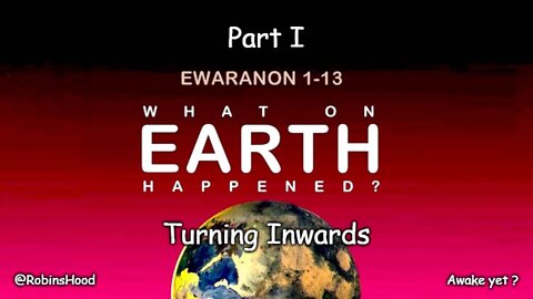 What On Earth Happened ? Part 1 - Turning Inwards