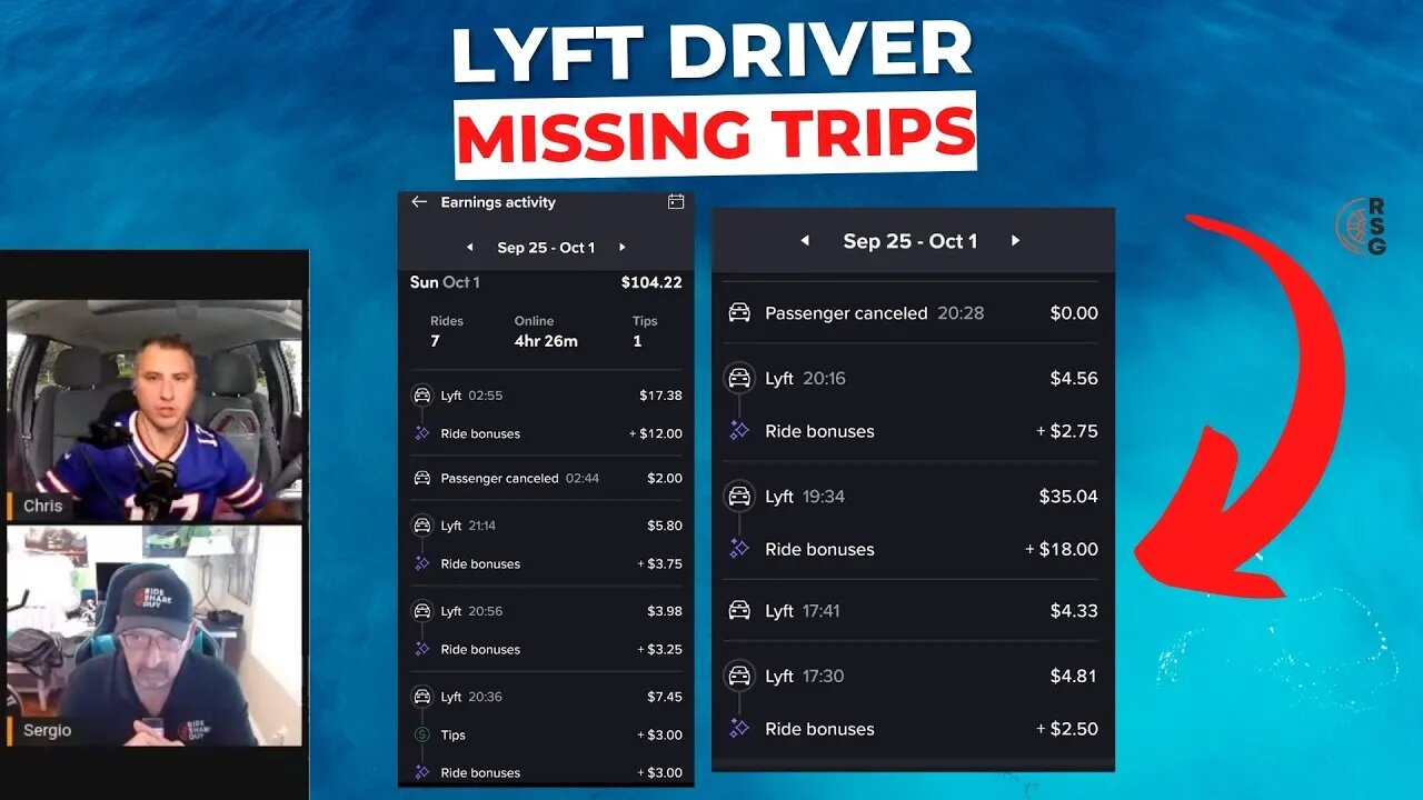 Lyft Trips Missing From Driver Receipts