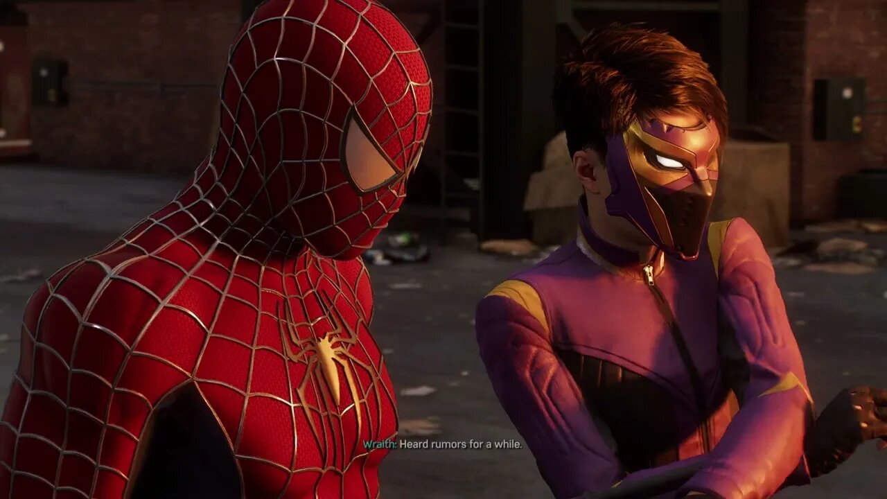 Spider-Man 2 - The Flame: Everything Burns: Peter Parker Talks To Wraith (Yuri) Rooftops Cutscene