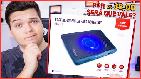 Base para Notebook esfria mesmo? C3 Tech NBC-11 - Unboxing e Análise de Temperatura