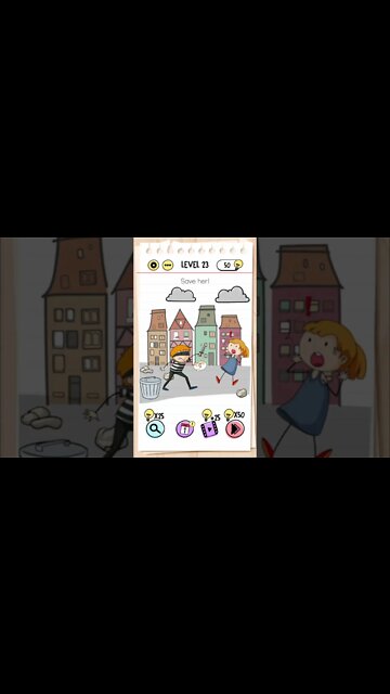 Brain Test Tricky Puzzles Level 23 Save her!