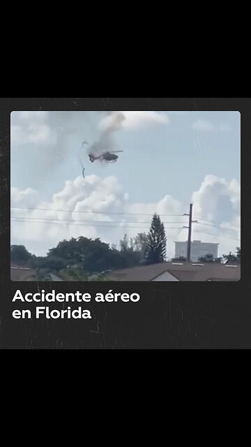 Un helicóptero de rescate se estrella contra edificio residencial en Florida